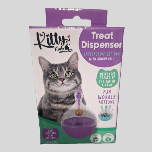 Cat Treat Dispenser With Bell - Interactive Puzzle Feeder
